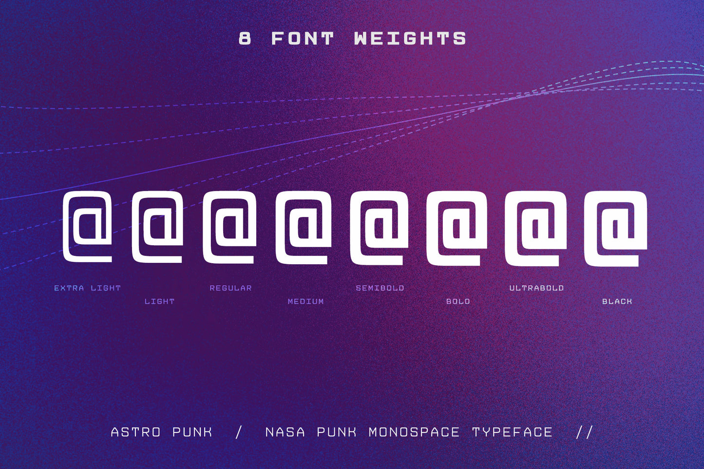 Astro Punk - A NASA Punk Monospace Font