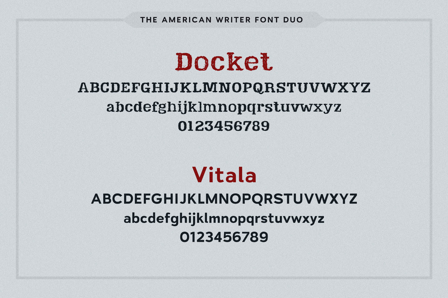 Bundle Specimin for Docket and Vitala