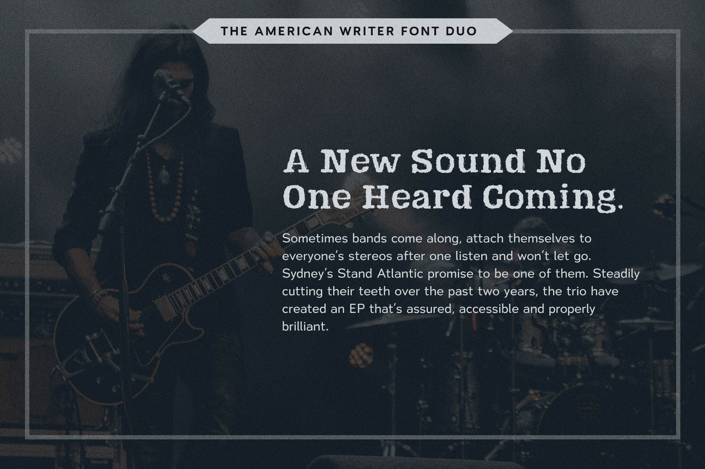 Example of a headline and body text