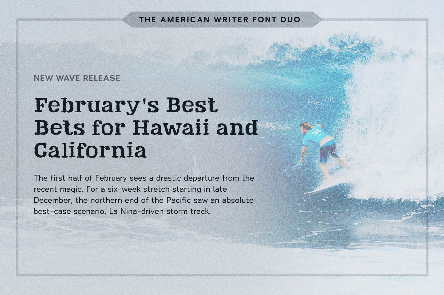 Example of a headline and body text