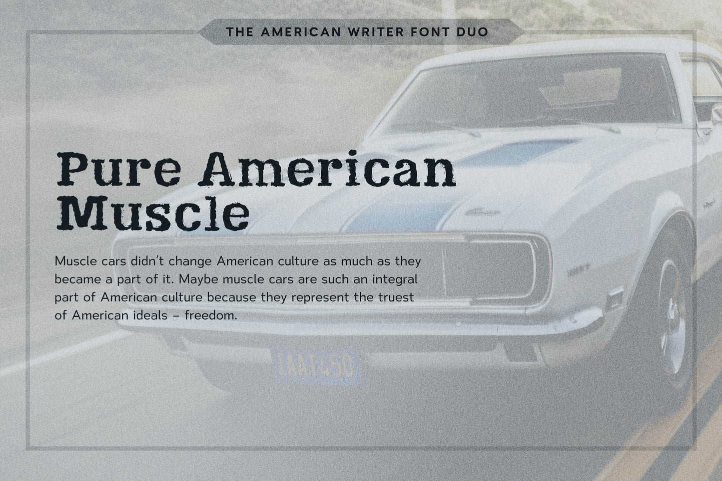 Example of a headline and body text