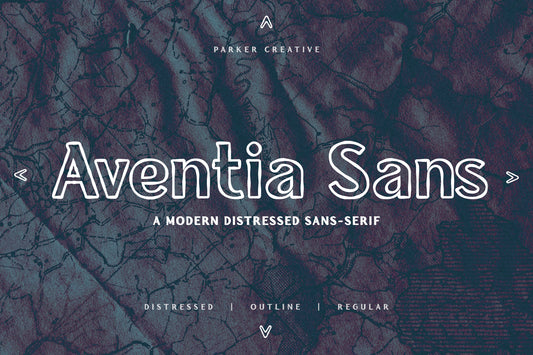 Aventia Sans - A Modern Distressed Sans-Serif