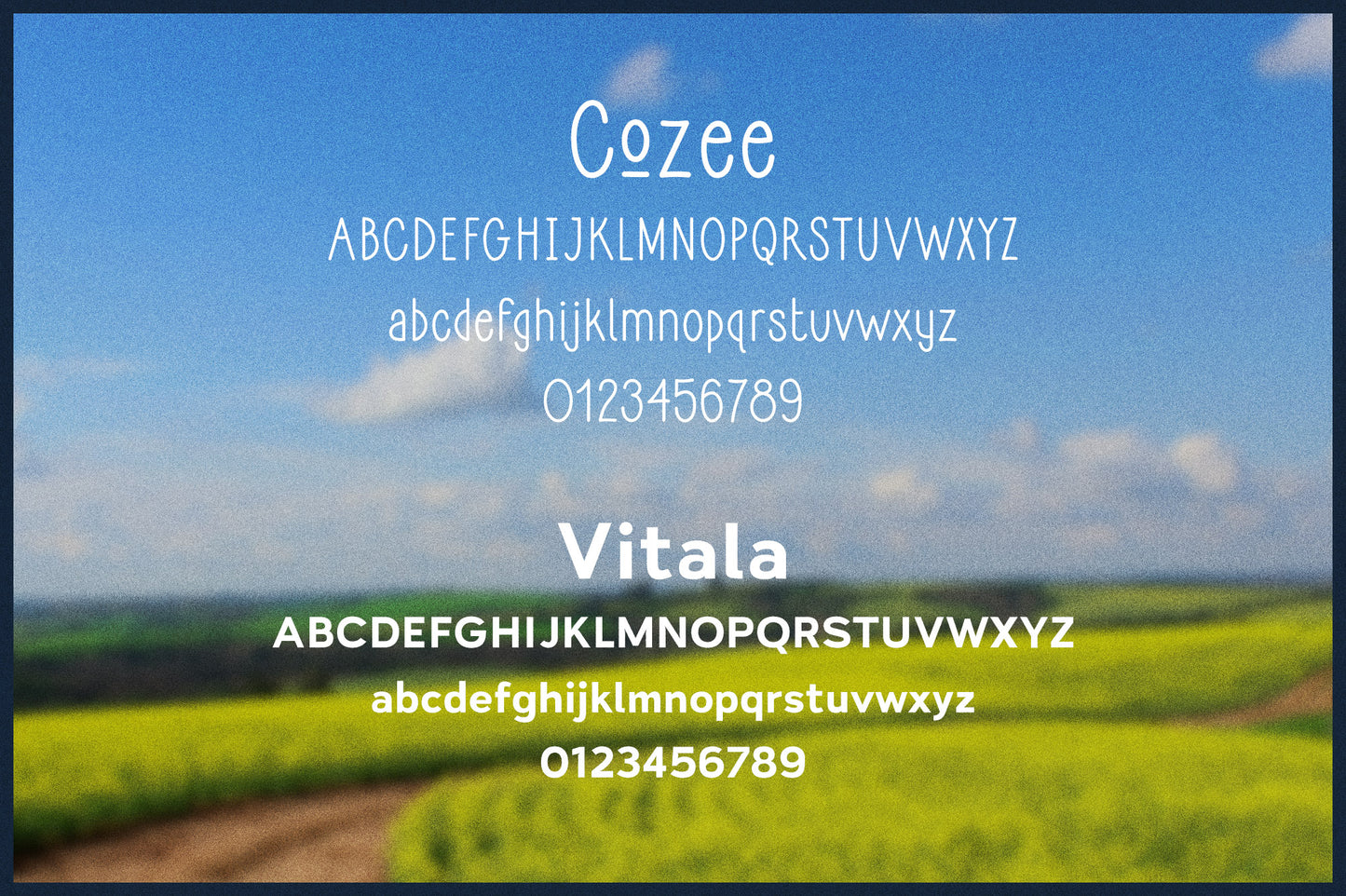 Countryside Living Font Duo + Free Templates