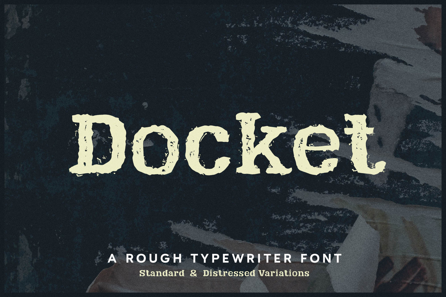 Docket Distressed Typewriter Font