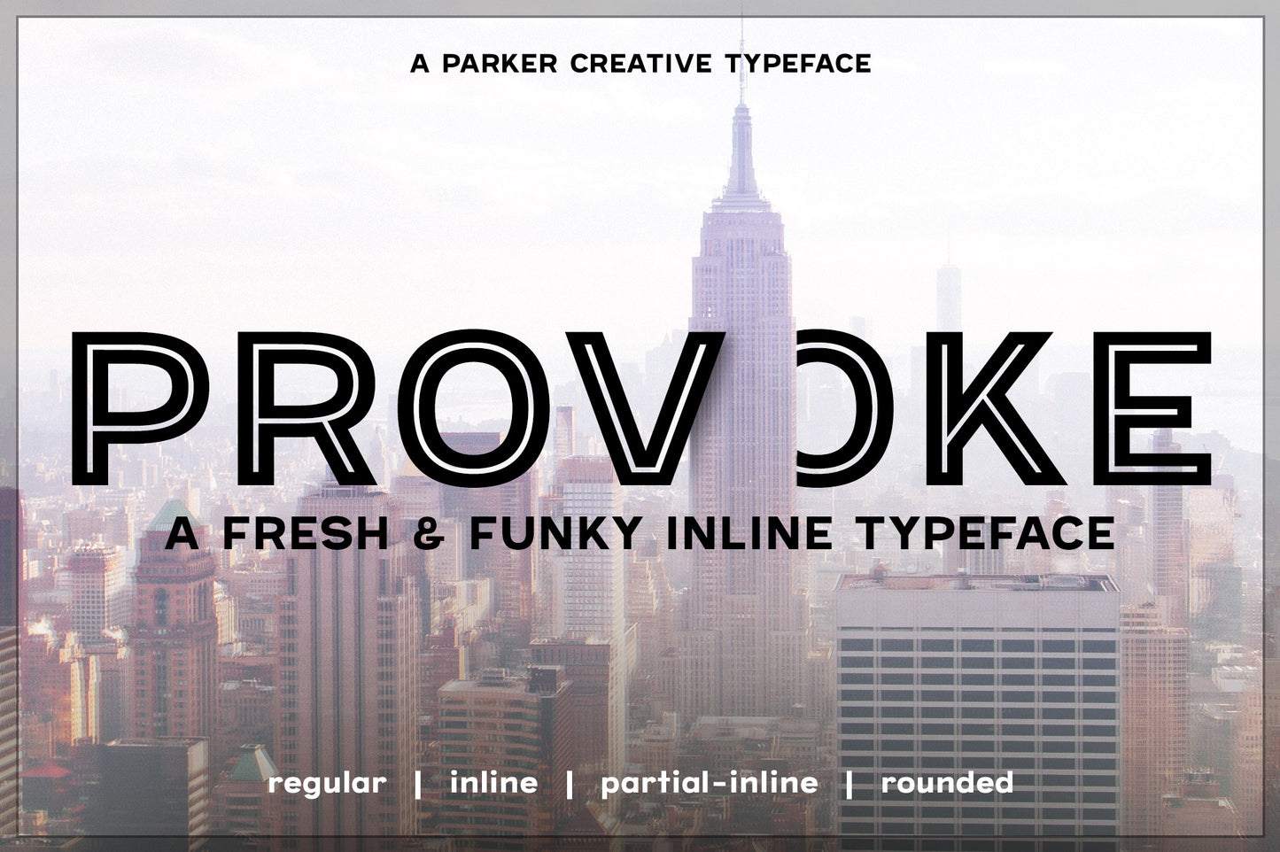 Provoke Inline Sans Serif