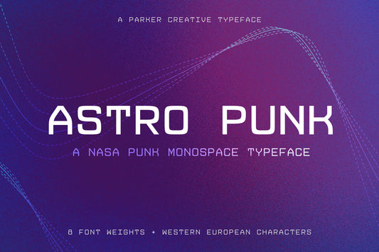 Astro Punk - A NASA Punk Monospace Font