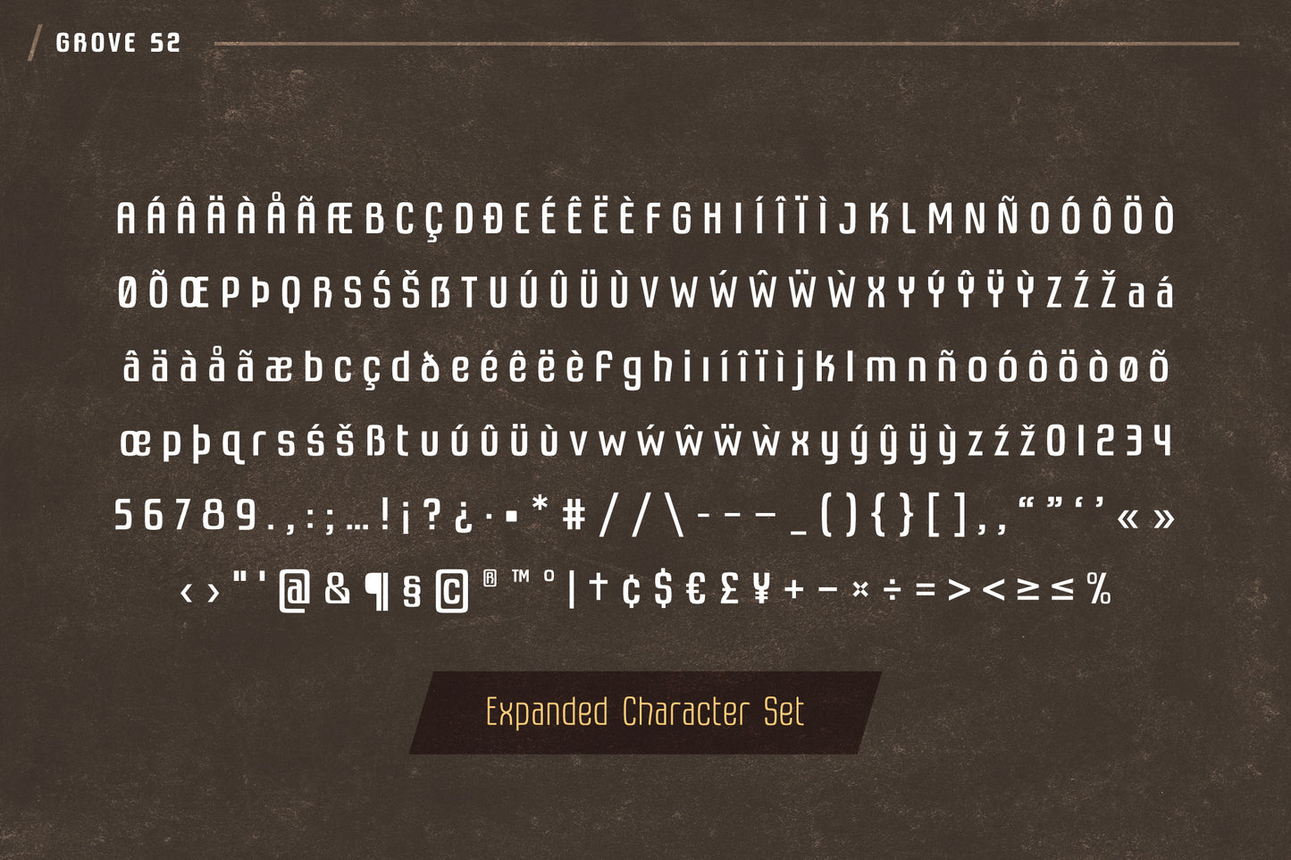 Grove 52 - Retro Agriculture Font