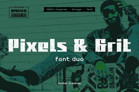 Pixels and Grit Font Duo