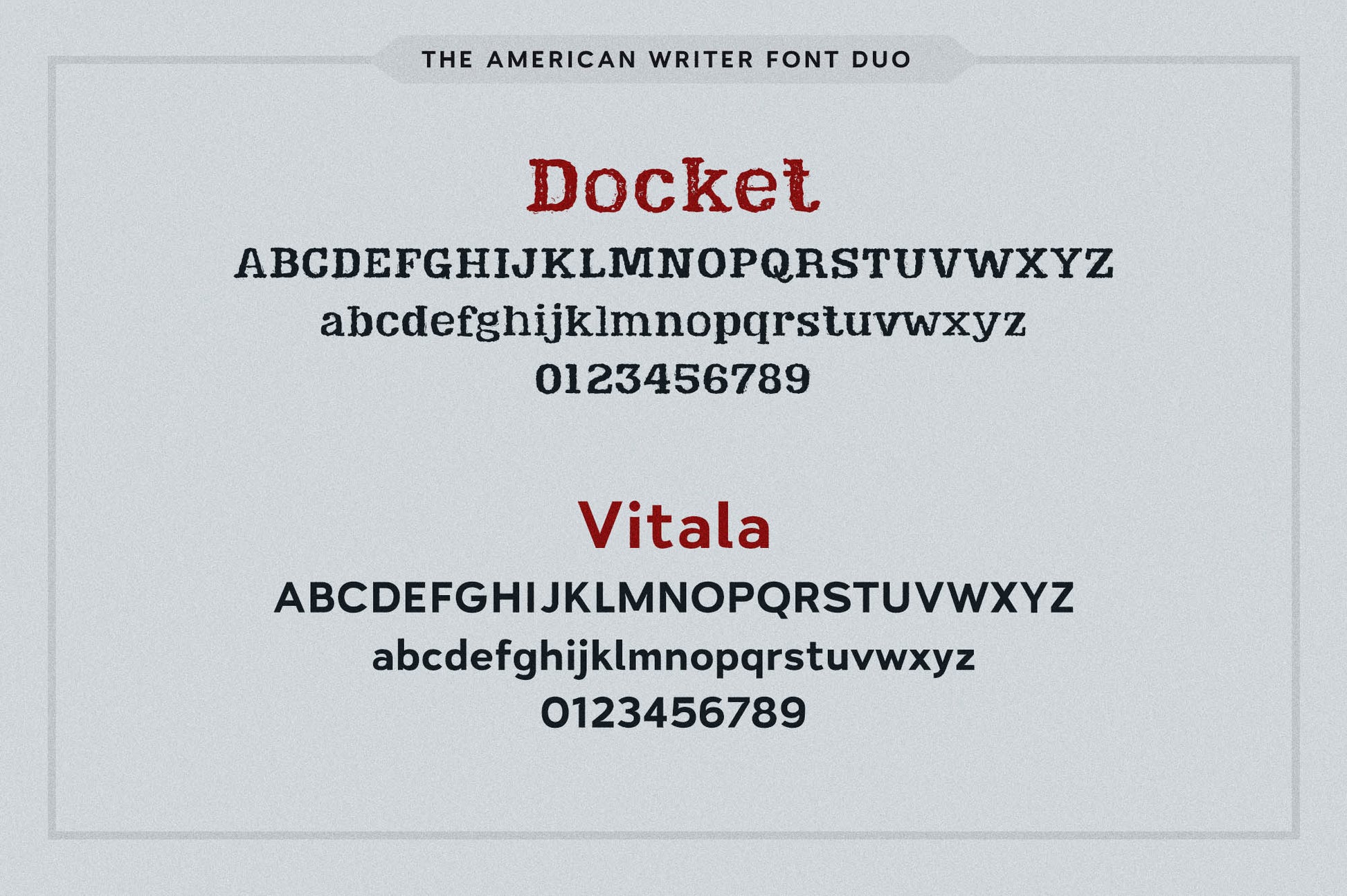 Bundle Specimin for Docket and Vitala