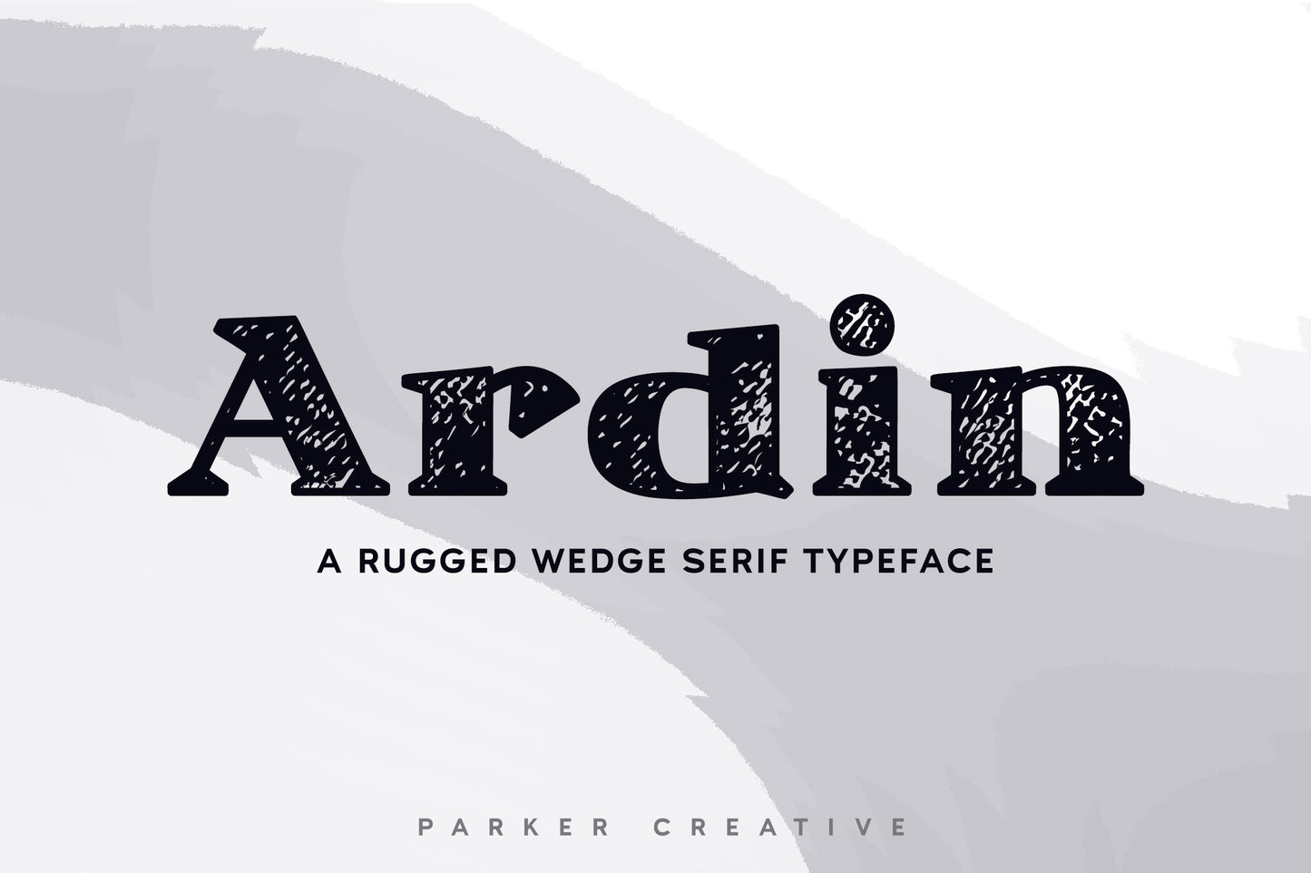 Ardin rugged wedge serif font