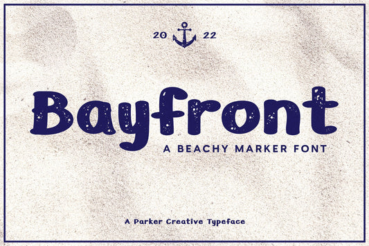 Bayfront Beachy Marker Font