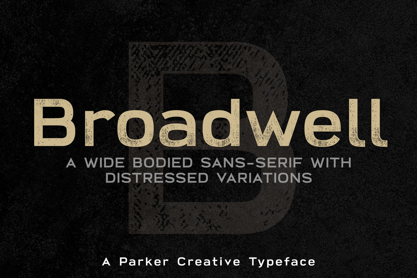 Broadwell Distressed Sans Serif