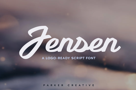 Jensen Luxury Cursive Logo Font