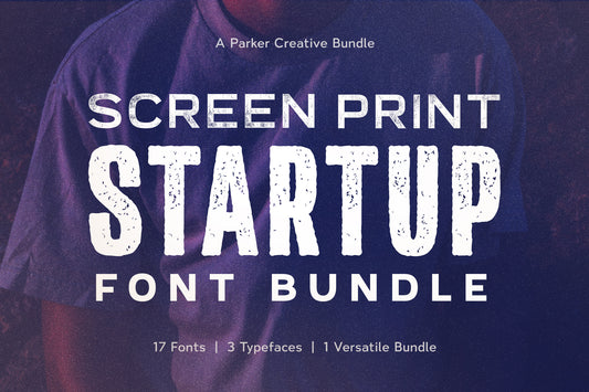 Screen Print Startup Font Bundle
