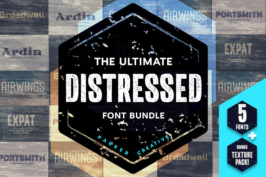 The Ultimate Distressed Font Bundle